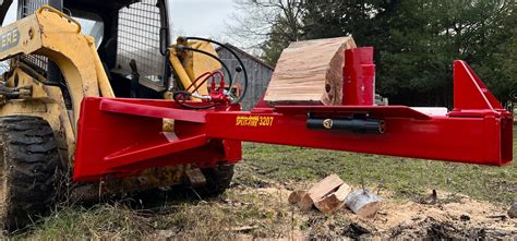 skid steer rental log splitter|best skid steer log splitter.